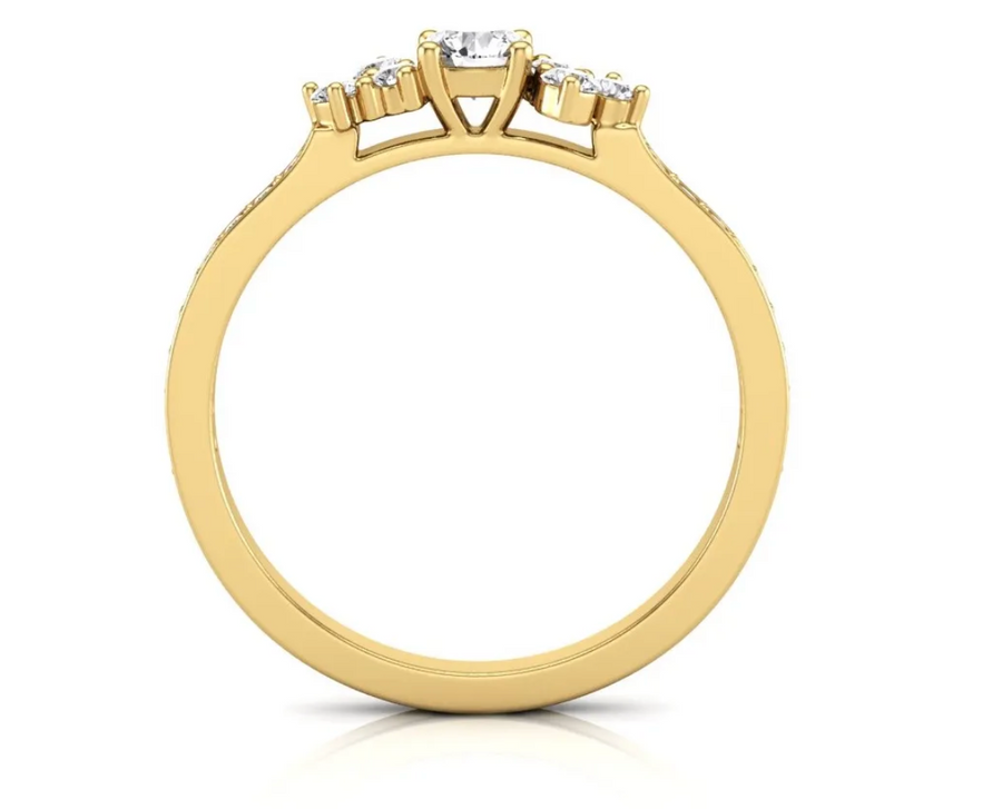 Diamantring Art Deco