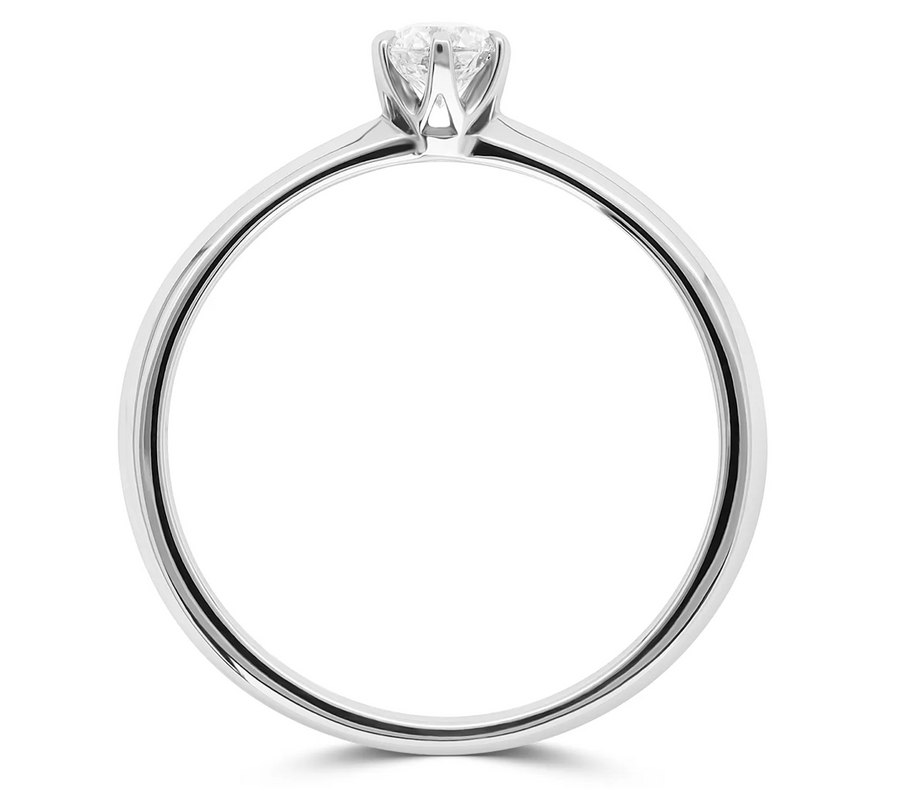 Classic Solitaire Ring 0.10 ct