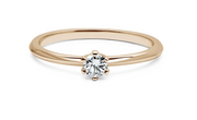 Classic Solitaire Ring 0.15 ct