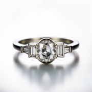Diamantring Art Deco